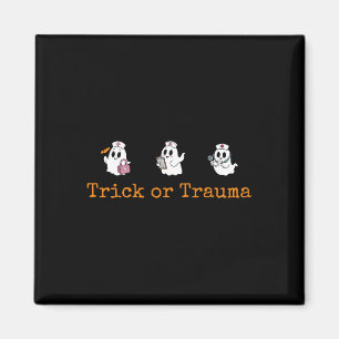 Spookachtige truc of trauma spookverpleegkundige e magneet
