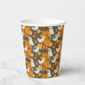 spookachtige tuin papieren bekers (Achterkant)