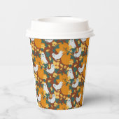 spookachtige tuin papieren bekers (Achterkant)