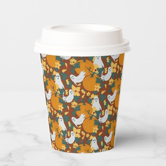 spookachtige tuin papieren bekers (Voorkant)