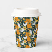 spookachtige tuin papieren bekers (Achterkant)