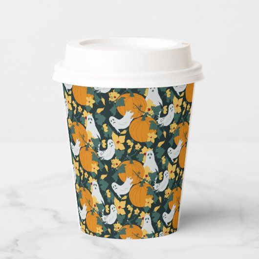 spookachtige tuin papieren bekers (Voorkant)