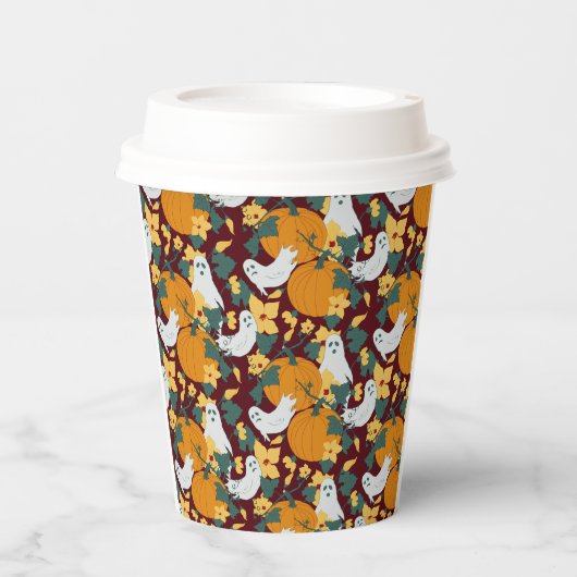 spookachtige tuin papieren bekers (Voorkant)