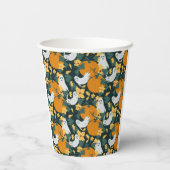 spookachtige tuin papieren bekers (Achterkant)