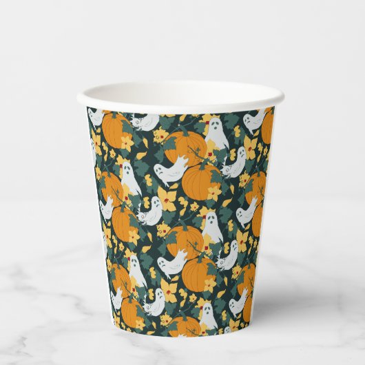 spookachtige tuin papieren bekers (Voorkant)