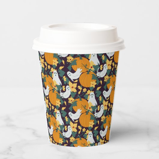 spookachtige tuin papieren bekers (Voorkant)