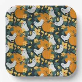 spookachtige tuin papieren bordje