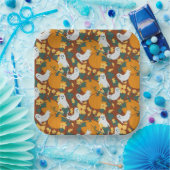 spookachtige tuin papieren bordje (Feest)