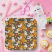 spookachtige tuin papieren bordje (Feest)