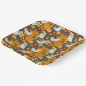 spookachtige tuin papieren bordje (Gebogen)