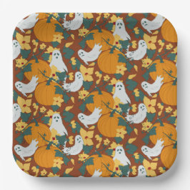 spookachtige tuin papieren bordje