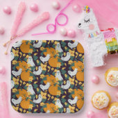 spookachtige tuin papieren bordje (Feest)