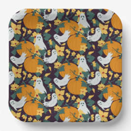 spookachtige tuin papieren bordje