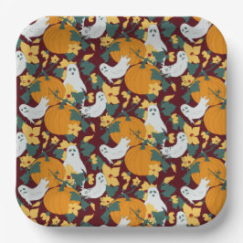 spookachtige tuin papieren bordje