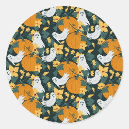 spookachtige tuin ronde sticker