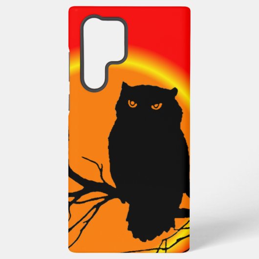 Spookachtige uil samsung galaxy hoesje (Achterkant)