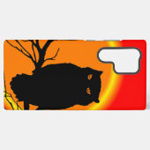 Spookachtige uil samsung galaxy hoesje (Achterkant horizontaal)