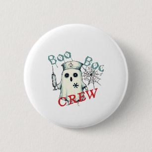 Spookachtige verpleegster spook spookziekenhuis be ronde button 5,7 cm