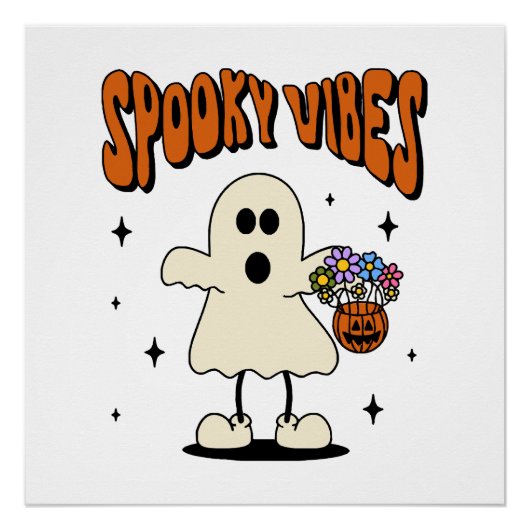 Spookachtige vibes geest perfect poster (Voorkant)
