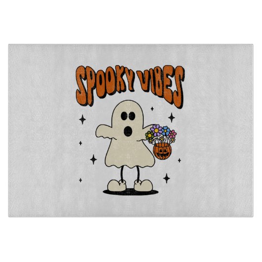 Spookachtige vibes geest snijplank (Voorkant)