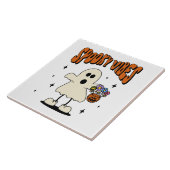 Spookachtige vibes geest tegeltje (Zijkant)