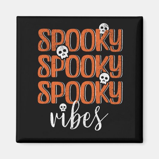 Spookachtige vibes magneet (Voorkant)