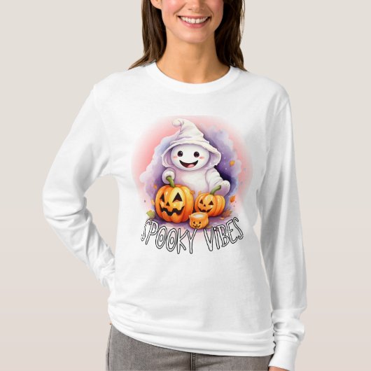 Spookachtige vibes t-shirt (Voorkant)