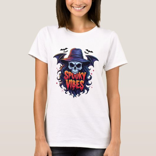 Spookachtige vibes t-shirt (Voorkant)