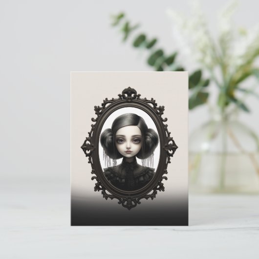 Spookachtige Victoriaans gotiek Briefkaart (Staand voorkant)