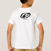 spookachtige vliegende heks op broomsticks hallowe t-shirt (Achterkant)