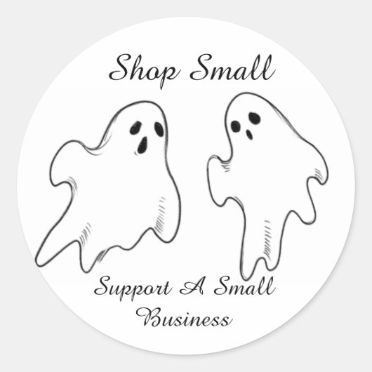 spookachtige zakelijke Stickers (Voorkant)