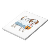 Spookbeagle Halloween-hond Notitieblok (Linkerzijde)