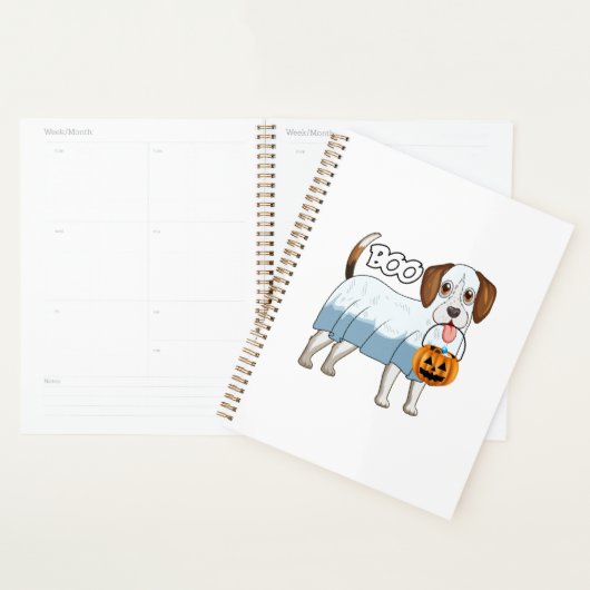 Spookbeagle Halloween-hond Planner (Display)