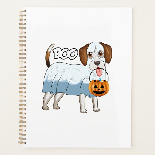 Spookbeagle Halloween-hond Planner (Voorkant)