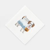 Spookbeagle Halloween-hond Servet (Hoek)