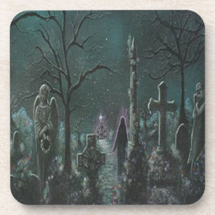 Spookbegraafplaats Coasters Drankjes Onderzetter