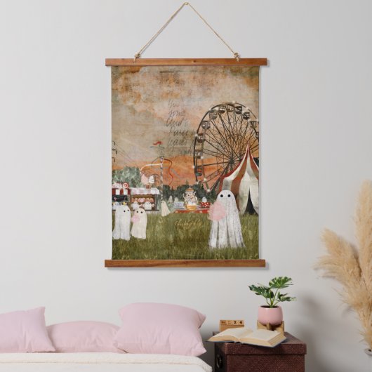 spookbeurs hangend wandkleed (Slaapkamer)