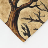 spookbomen & pompoenlantaarns Patroon Fleece Deken (Hoek)