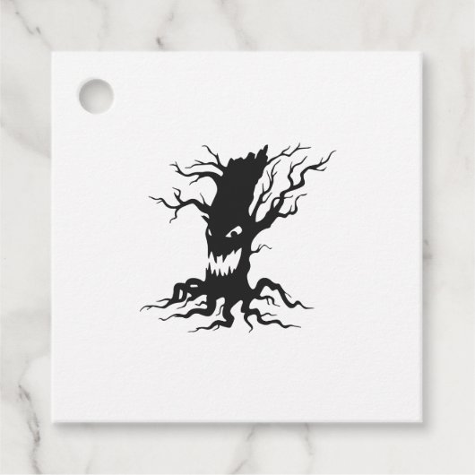 spookboom Halloween Bedankjes Labels (Voorkant)