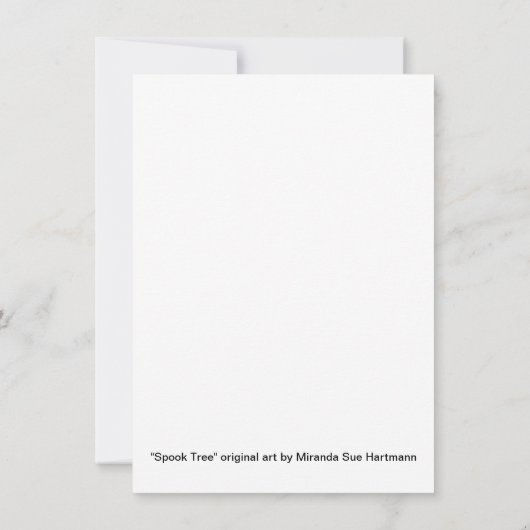 "Spookboom" Kaart (Achterkant)