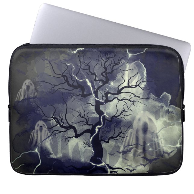 Spookboom Laptop Sleeve (Voorkant)
