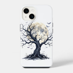 Spookboom onder de volle maan iPhone 14 hoesje