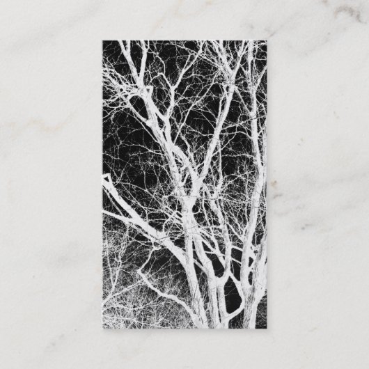 spookboom visitekaartje (Voorkant)