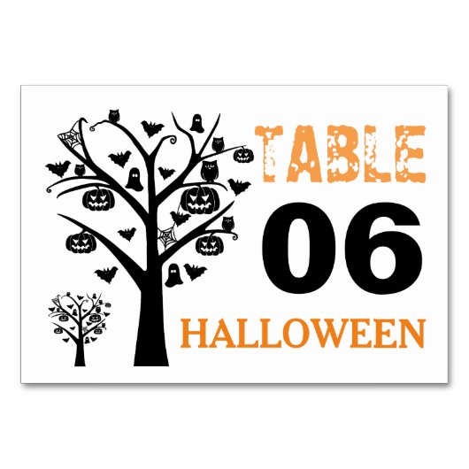 Spookbos Tafelnummer (Voorkant)