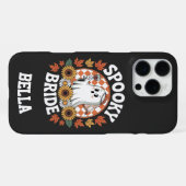 Spookbruid Ghost Halloween Persoonlijk iPhone Hoesje (Achterkant horizontaal)