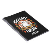 Spookbruid Ghost Halloween Persoonlijk Notitieboek (Rechterzijde)