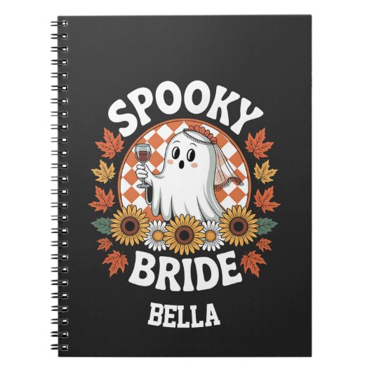 Spookbruid Ghost Halloween Persoonlijk Notitieboek (Voorkant)