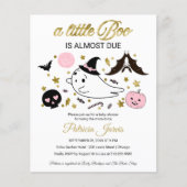Spookbudget Halloween Baby Shower Uitnodiging (Voorkant)