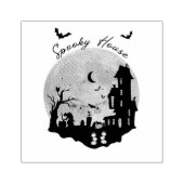 Spookdecoratie van Hauntingly Fun Rubberstempel (Afrduk)