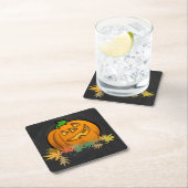 Spookdieren pomkin kartonnen onderzetters (Insitu)